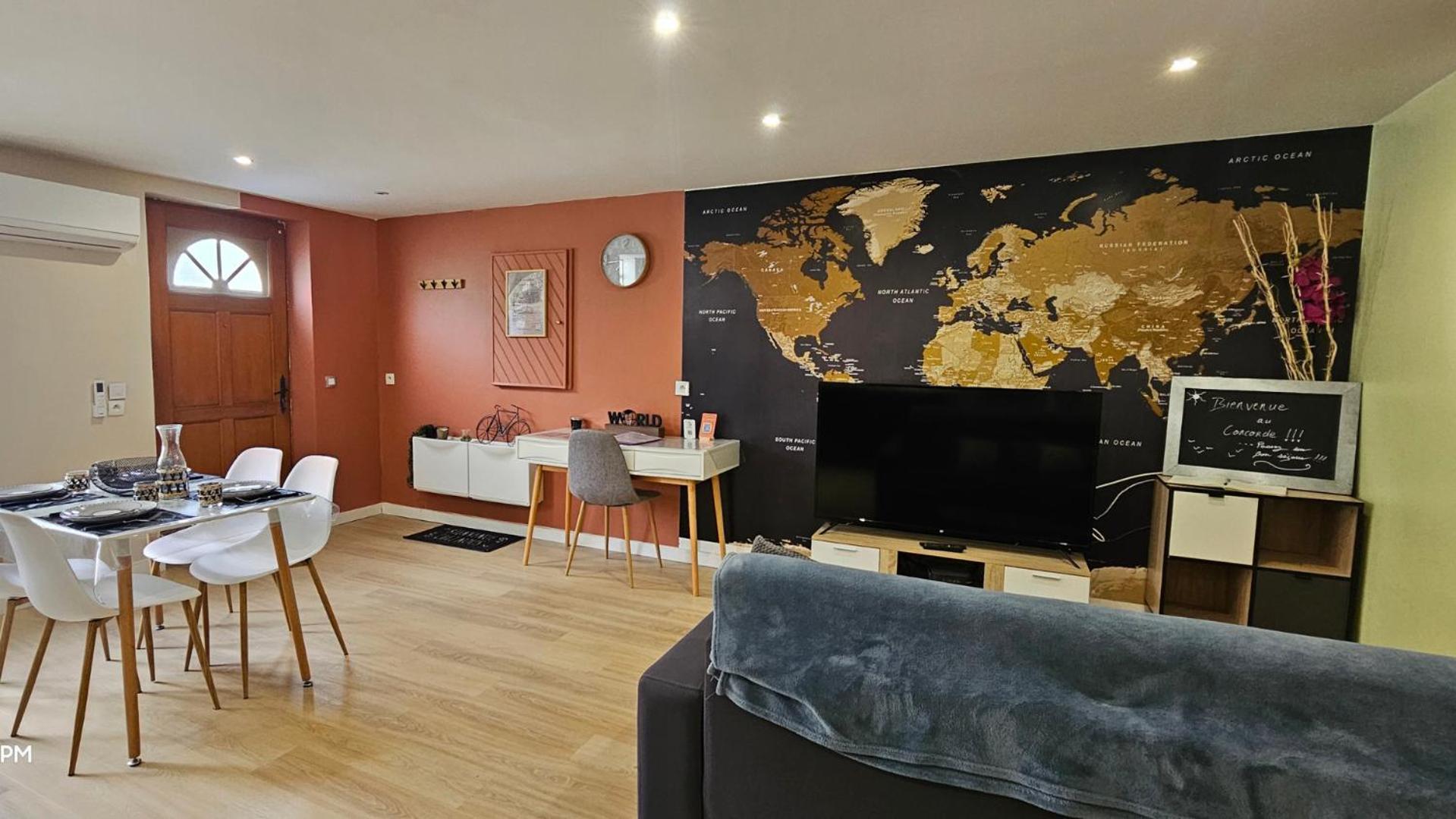 Le Concorde-wifi-clim-parking-3etoiles-ockeys Apartment *